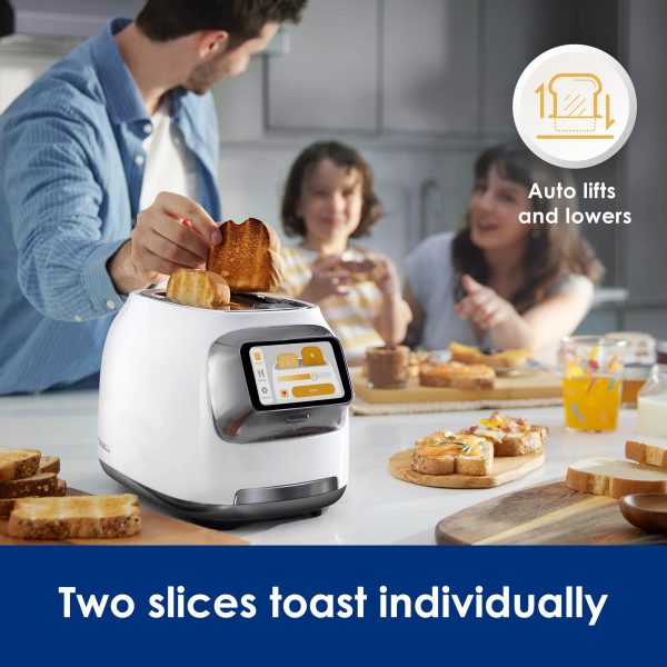 Tineco TOASTY ONE Smart Toaster with Touchscreen, Auto Lift and Lowers,2- Slice Toast Individually, High-End Stainless Steel Design with Limitless Toasting Adjustment, Fresh, Reheat and Frozen Sale - Image 5
